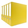 Bindertek Premium 2" 3-Ring Non-View Binders, D-Ring, Yellow, 5/Pack (3EFPACK-YE)~#|#~sp75157972_sc7