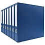 Bindertek Premium 1 1/2" 3-Ring Non-View Binders, D-Ring, Navy, 7/Pack (3SLPACK-NV)~#|#~sp75157978_sc7