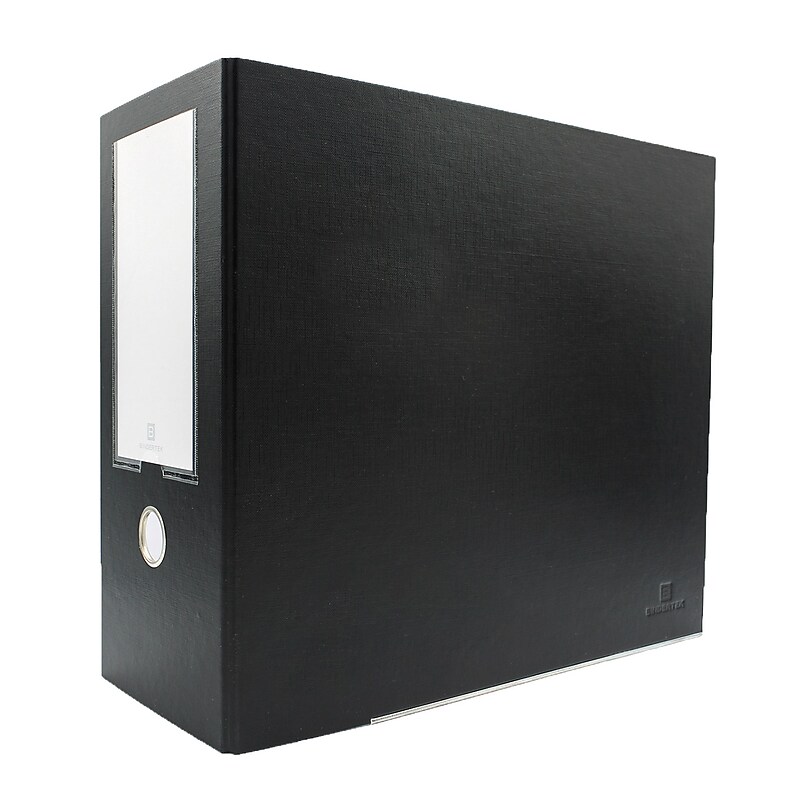 Bindertek Premium 1/2" 3-Ring Non-View Binders, D-Ring, Black (3XXLN-BK) image 1