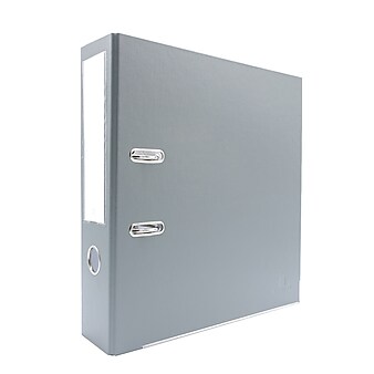 Bindertek 2-Ring 3-Inch Premium Binders, Light Grey (EFN-LG)