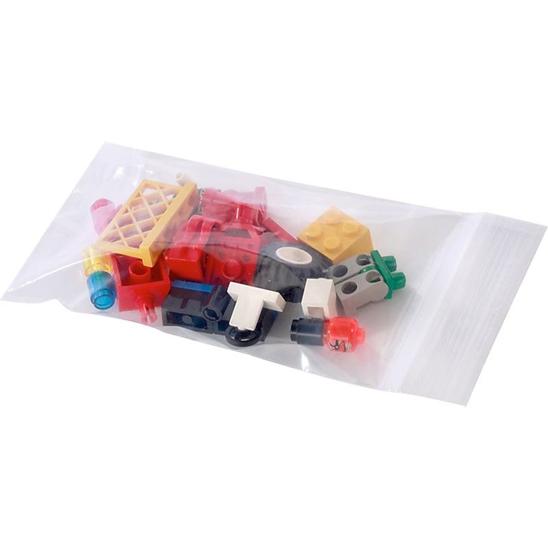 4" x 9" Reclosable Poly Bags, 4 Mil, Clear, 1000/Carton (PB3716) image 1