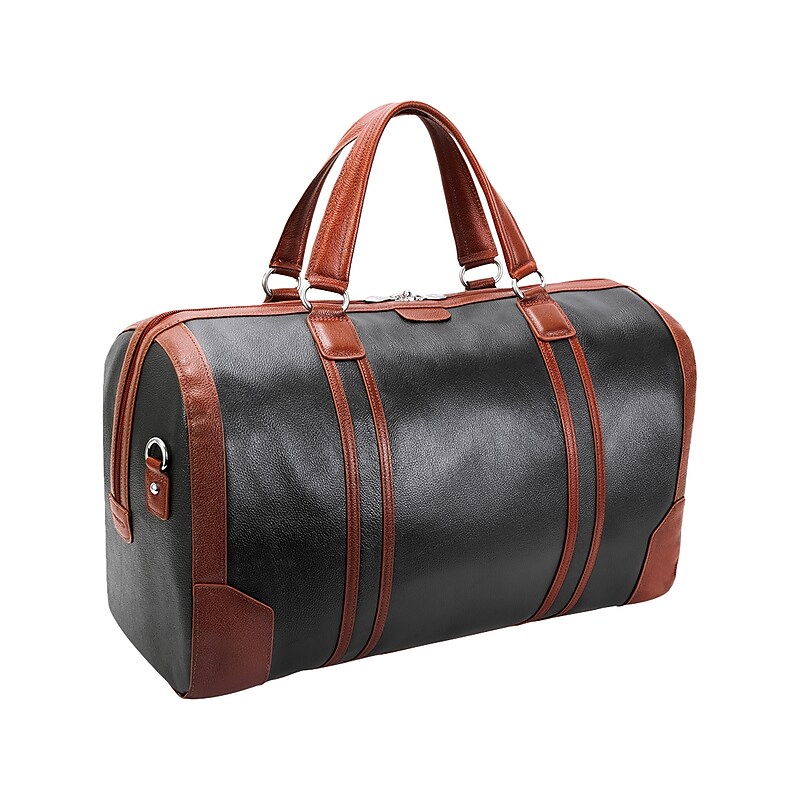 McKlein U Series 20.5" Leather Carry-On Travel Duffel, Black (18192) image 1