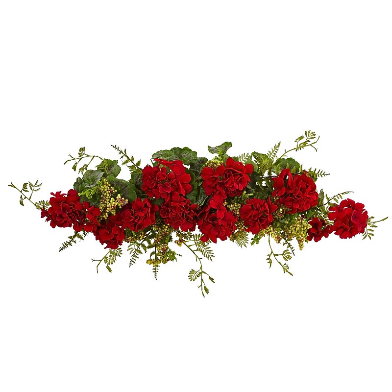 32” Geranium and Berry Swag image 1