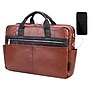 McKleinUSA SOUTHPORT U Series Leather Dual Compartment Briefcase, Brown (19100)~#|#~sp75537019_sc7