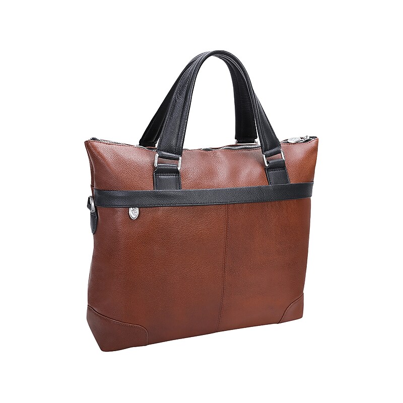 McKleinUSA EASTWARD U Series Leather Pocket Briefcase, Brown (18390) image 1