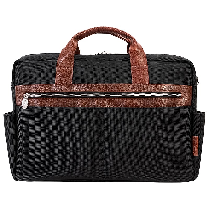 McKlein SOUTHPORT U Series Nylon Briefcase, Laptop Compatible, Rolling, Black (79105) image 1