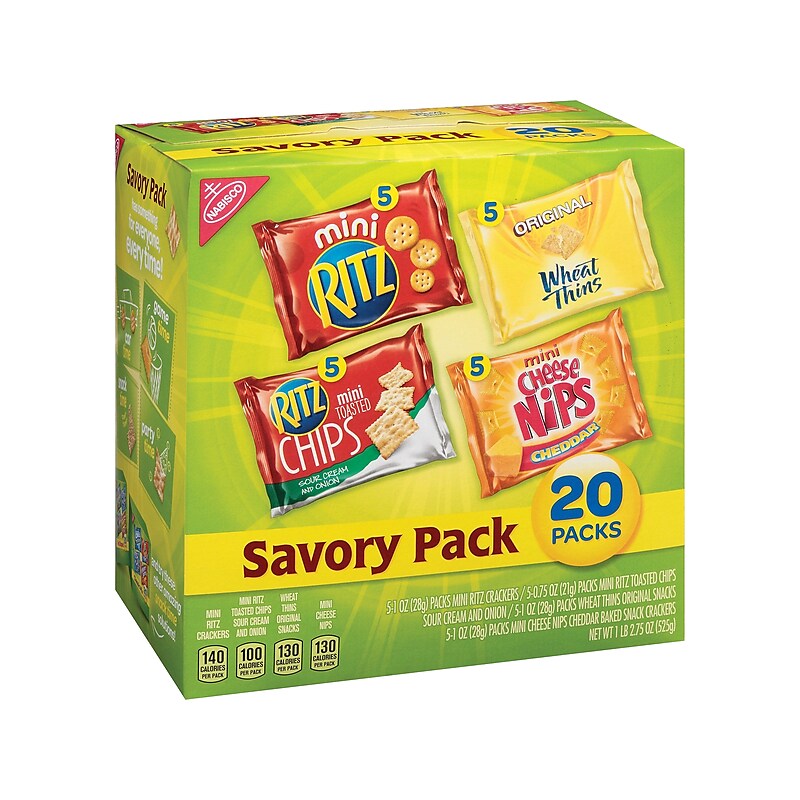 Nabisco Crackers, 18.5 oz., 20 Packs/Box (NABISCOSM04585) image 1