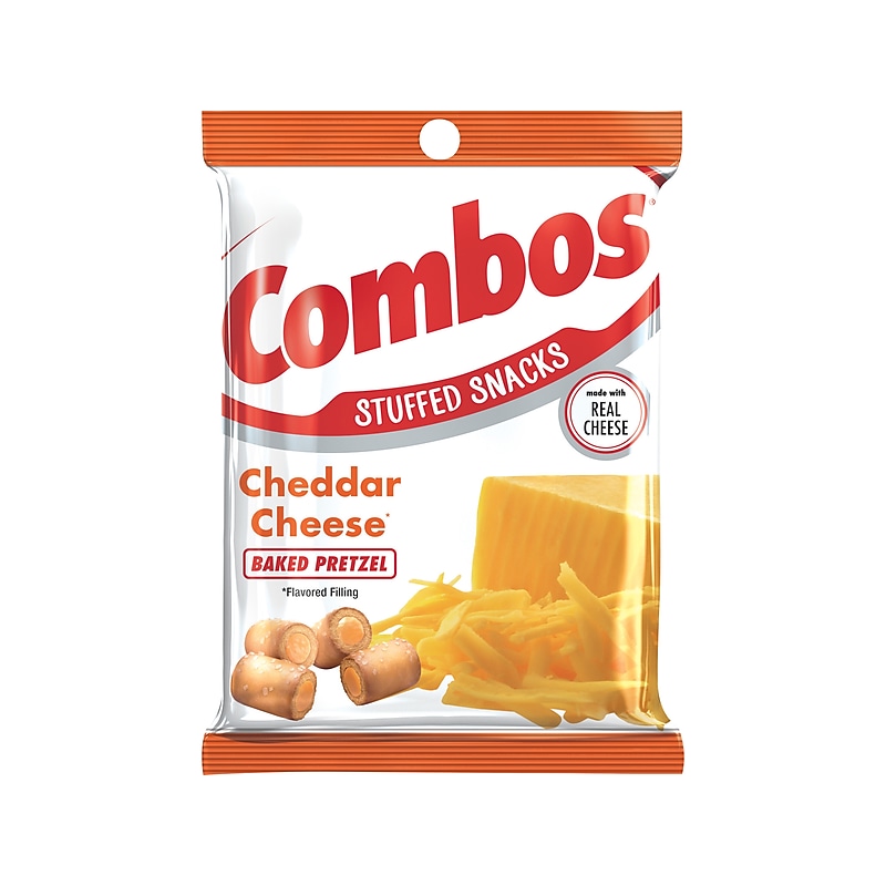 Combos Stuffed Snacks Cheddar Cheese Pretzels Nuggets, 6.3 oz. (06171) image 1