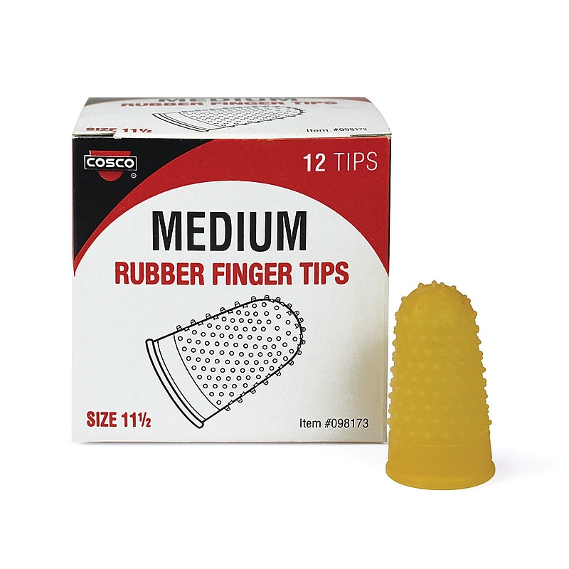 Cosco Medium Finger Pad, Orange, Dozen (098173) image 1