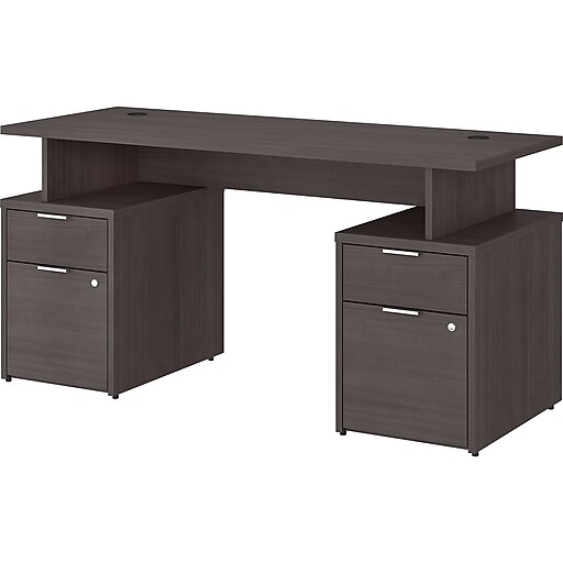 Bush Business Furniture Jamestown 60" Computer Desk with Four Drawers