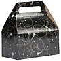 JAM Paper Gable Gift Box with Handle, Small, 3 1/4 x 6 x 3, Black Shooting Stars Design (4353509)~#|#~sp75935347_sc7