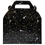 JAM Paper Gable Gift Box with Handle, Medium, 4 x 8 x 5 1/4, Black Shooting Stars Design (4353517)~#|#~sp75935356_sc7