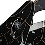 JAM Paper Gable Gift Box with Handle, Medium, 4 x 8 x 5 1/4, Black Shooting Stars Design (4353517)~#|#~sp75935358_sc7