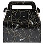 JAM Paper Gable Gift Box with Handle, Small, 3 1/4 x 6 x 3, Black Shooting Stars Design (4353509)~#|#~sp75935359_sc7