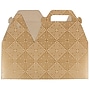 JAM Paper Gable Gift Box with Handle, 4" x 8" x 5.25", Gold/Kraft (4353520)~#|#~sp75936366_sc7