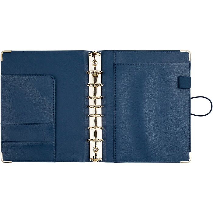 At-A-Glance 2023 Weekly & Monthly Planner, Simplified By Emily Ley, 8-1/2" X 11", Large, Monthly Tabs, Happy Stripe (EL90-905) (EL90-905-23