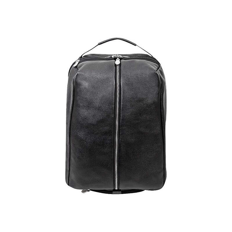 McKlein U Series South Shore Laptop Backpack, Black Leather (18885) image 1