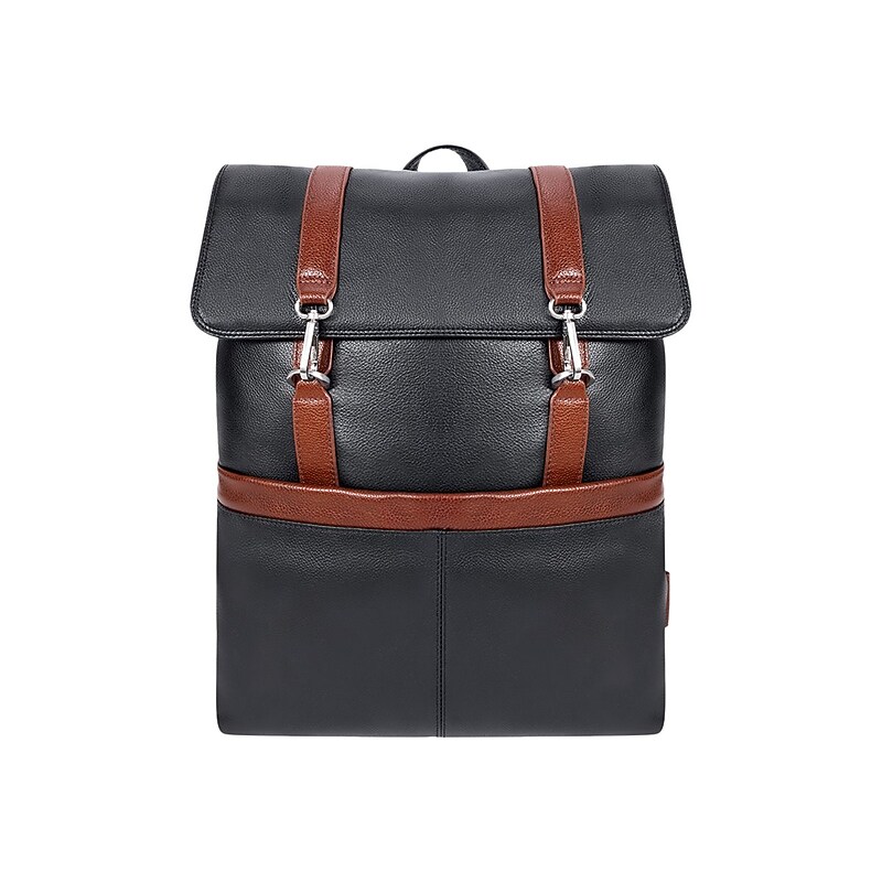 McKlein U Series Element Leather Laptop Backpack, Medium, Black (18472) image 1