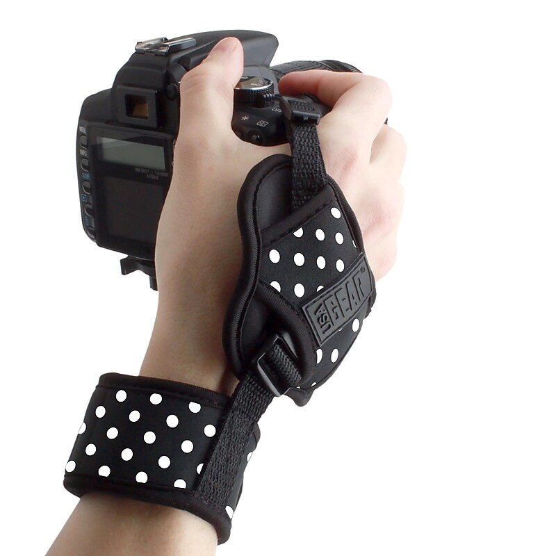 USA GEAR Professional Camera Grip Hand Strap (Polka Dot) (4748057) image 1
