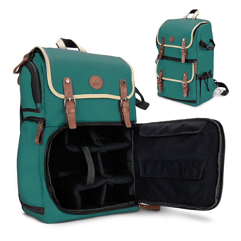 GOgroove Full-size DSLR Camera Backpack Case (Green) (4784183) image 1