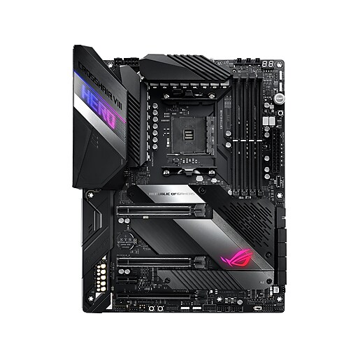 Asus Rog Crosshair Viii Hero Amd X570 Am4 Atx Desktop Motherboard Staples