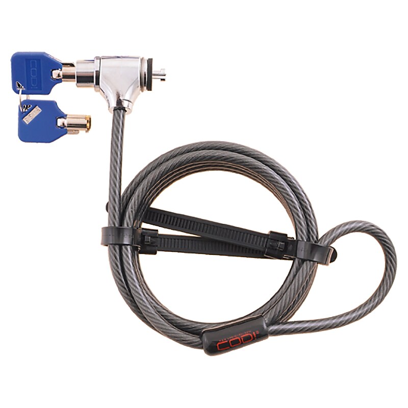 CODi 9-Pin Key Cable Lock for Laptops/Desktops/Monitors, 6 ft. (A02024) image 1