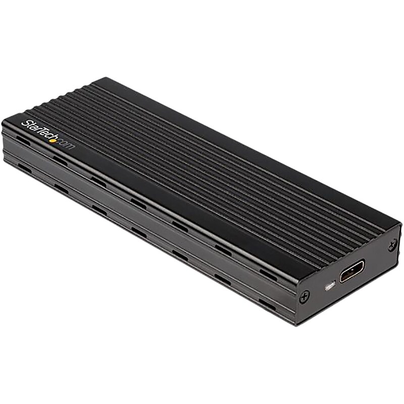 StarTech Compact USB 3.1 SSD Enclosure Black M2E1BMU31C image 1