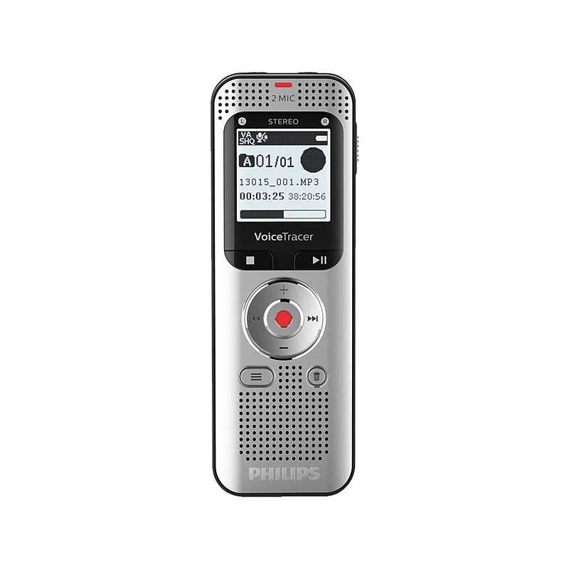 Philips VoiceTracer Digital Voice Recoder, 8GB (DVT2050) image 1
