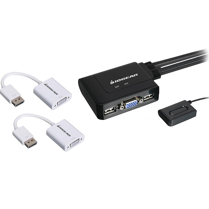 Iogear 2-Port Managed Switch (GCS22DPKIT) image 1