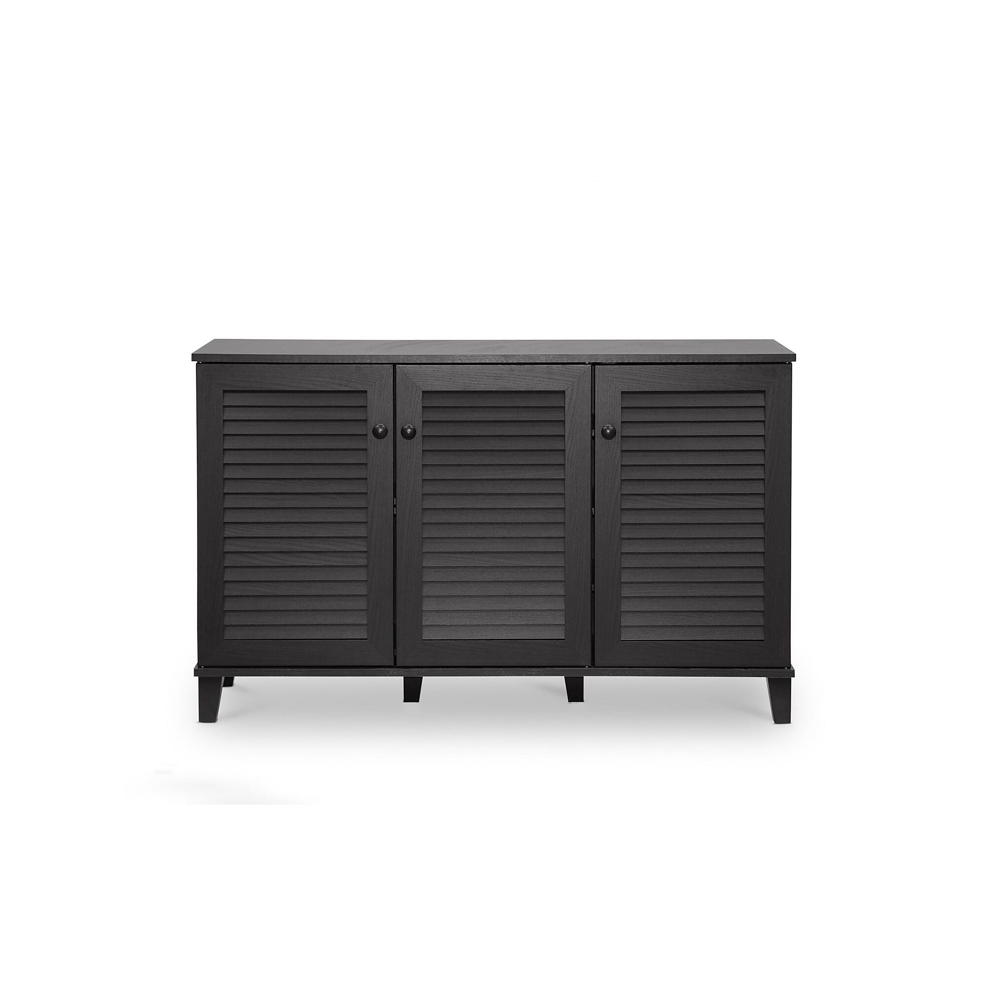 Baxton Studio Warren 44.5” W x 14.63” D Storage Cabinet, Dark Brown (5307-STPL) Sansujyuku sansujyuku.com