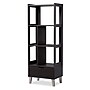Baxton Studio Kalien 23.01'' W x 15.21'' D Bookshelf, Dark Brown (6465-STPL)~#|#~sp7750742_sc7