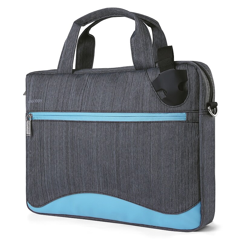 Vangoddy Wave 13" Laptop Messenger Bag, Sky Blue Nylon (NBKLEA605) image 1