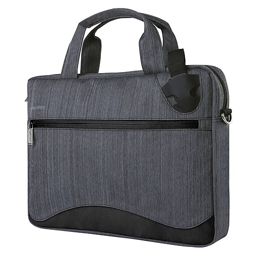 Vangoddy Chrono Professional Series Formal Laptop Bag for 11 to 12 inch Laptops and Tablets Charcoal Grey - Msblea131