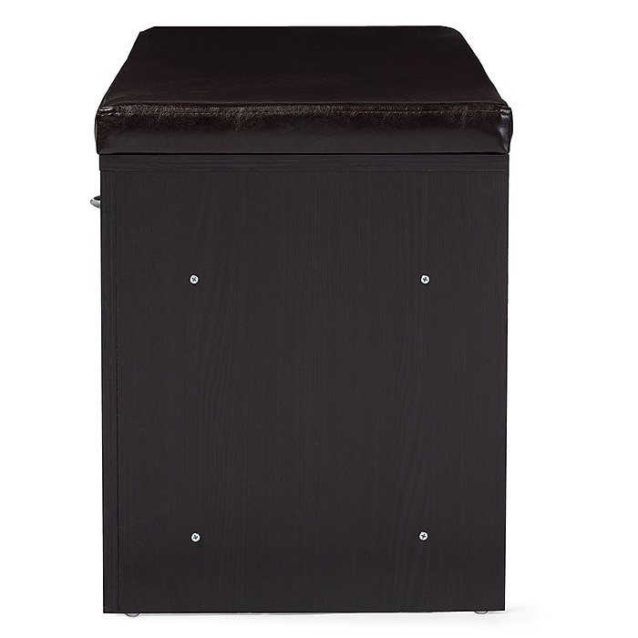 Baxton Studio Espresso 41.8'' W x 15.6'' D Shoe Cabinet, Dark