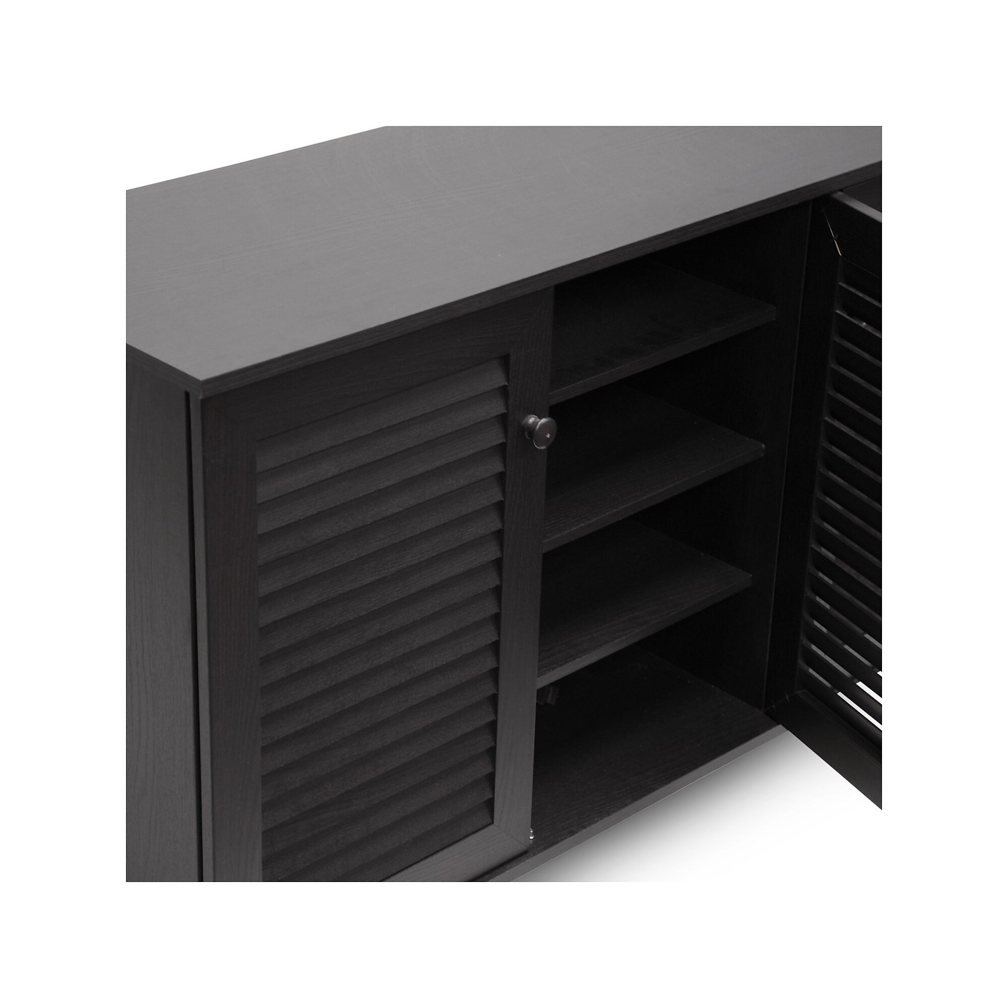 Baxton Studio Warren 44.5” W x 14.63” D Storage Cabinet, Dark Brown (5307-STPL) Sansujyuku sansujyuku.com