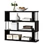 Baxton Studio Barnes 43.38'' W x 11.5'' D Bookshelf, Dark Brown (4339-STPL)~#|#~sp7751818_sc7