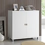 Baxton Studio Marcy 36"H Storage Cabinet with 5 Shelves, White (120-6470)~#|#~sp7752035_sc7