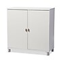 Baxton Studio Marcy 36"H Storage Cabinet with 5 Shelves, White (120-6470)~#|#~sp7752167_sc7