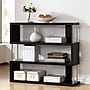 Baxton Studio Barnes 43.38'' W x 11.5'' D Bookshelf, Dark Brown (4339-STPL)~#|#~sp7752182_sc7