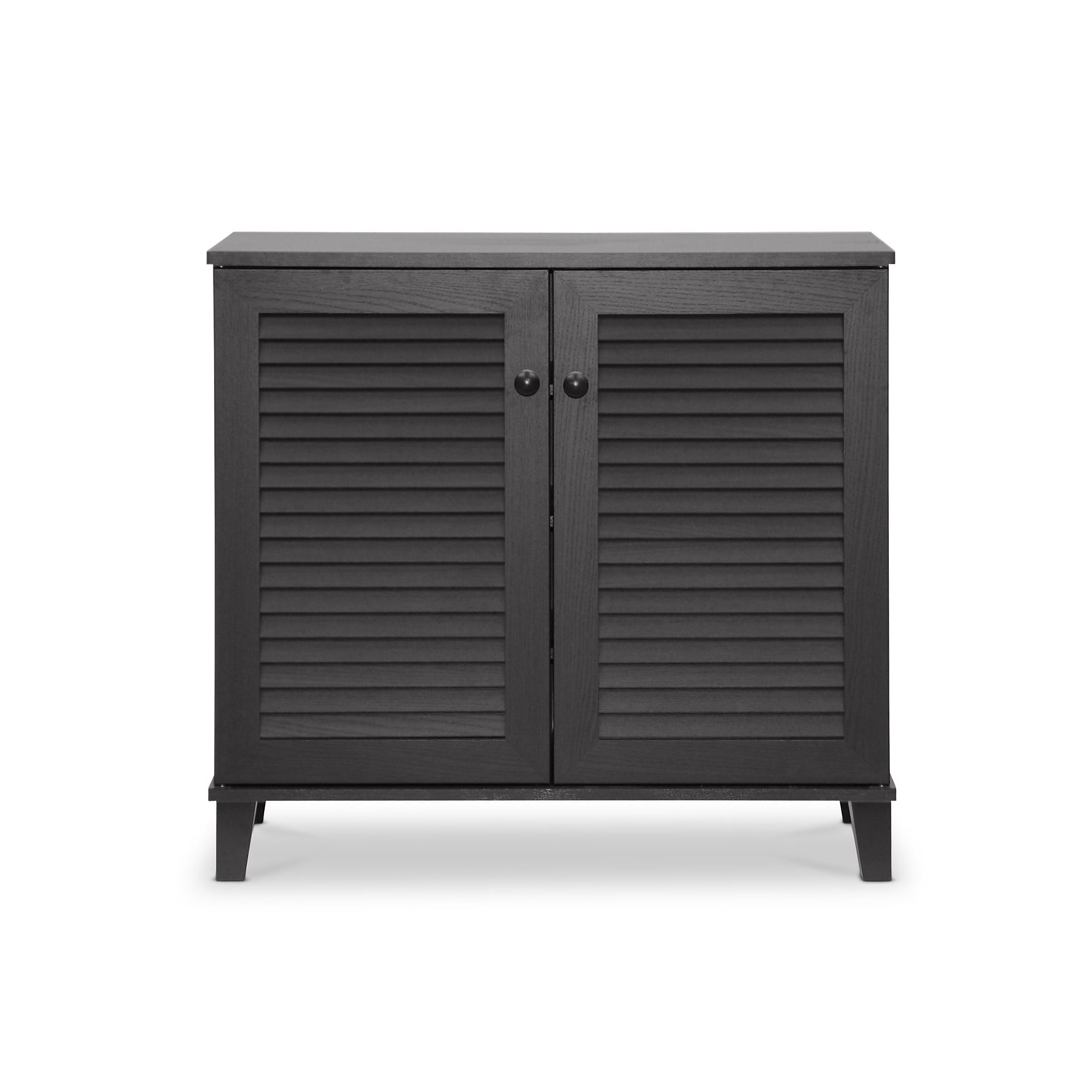 Baxton Studio Coolidge 29.63” W x 14.5” D Storage Cabinet, Dark Brown (5304-STPL) Sansujyuku sansujyuku.com
