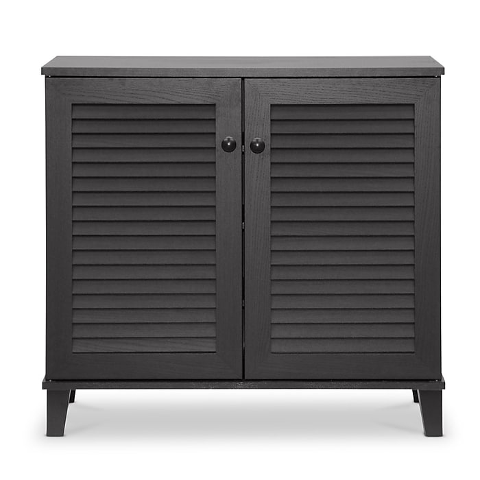 Baxton Studio Coolidge W x D Storage Cabinet, Dark