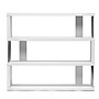 Baxton Studio Barnes 43.38'' W x 11.5'' D Bookshelf, White (4833-STPL)~#|#~sp7752658_sc7