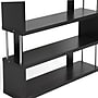 Baxton Studio Barnes 43.38'' W x 11.5'' D Bookshelf, Dark Brown (4339-STPL)~#|#~sp7752697_sc7