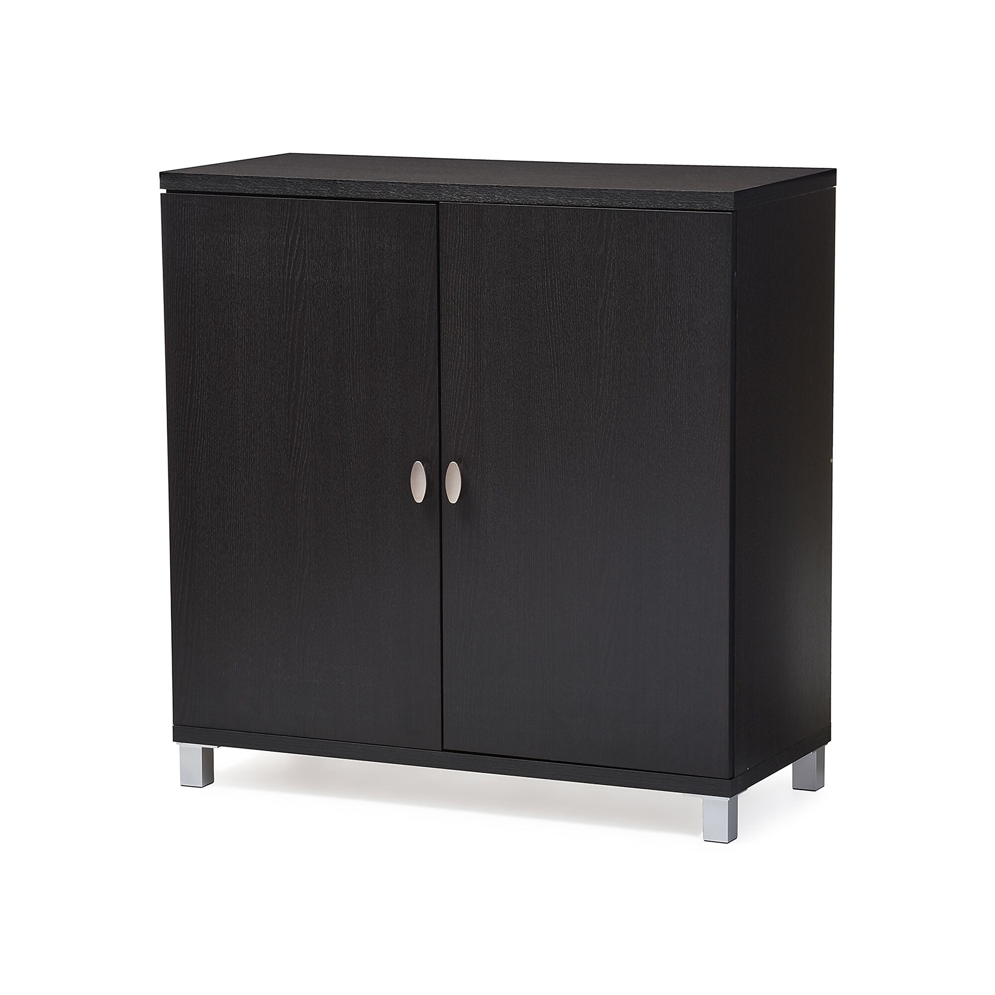 Baxton Studio Marcy 35.1” W x 15.6” D Storage Cabinet, Dark Brown (6469-STPL) Sansujyuku sansujyuku.com