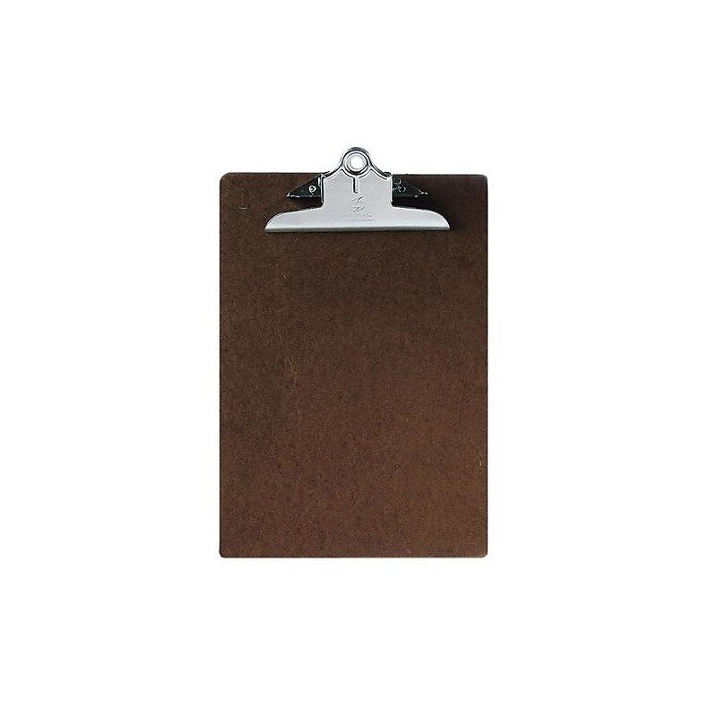 AbilityOne Skilcraft 9" x 12 1/2" Hardboard Clipboards, Letter, Brown (7520002815918) image 1