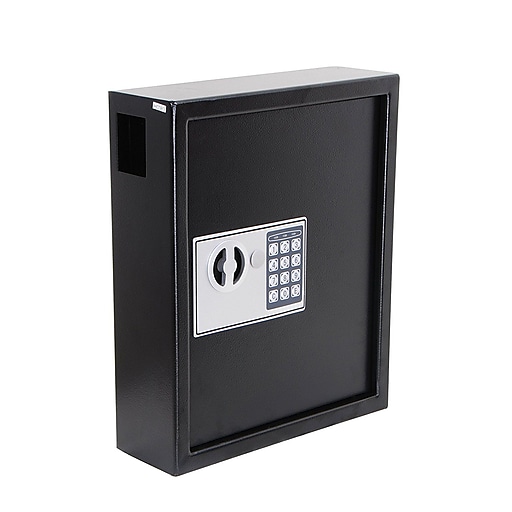 AdirOffice Secured 40 Key Cabinet with Combination Lock BLUE Holds 40 Keys 