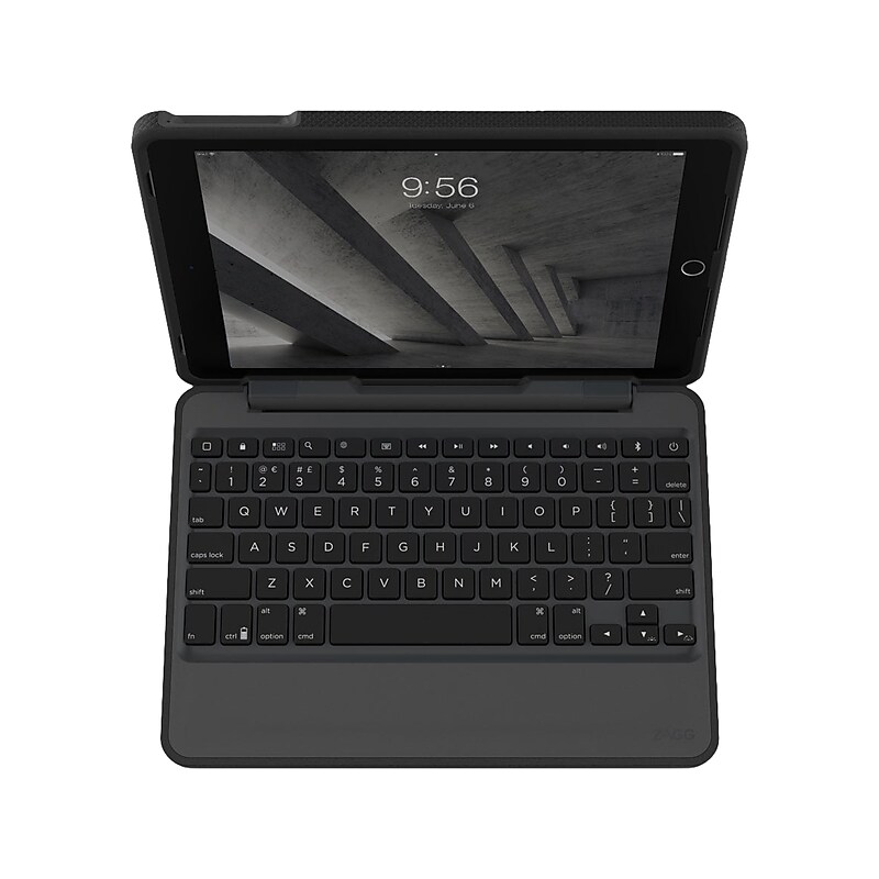 Zagg A97RGK-BB0 Rugged Book Polycarbonate Folio for 9.7" iPad, Black image 1