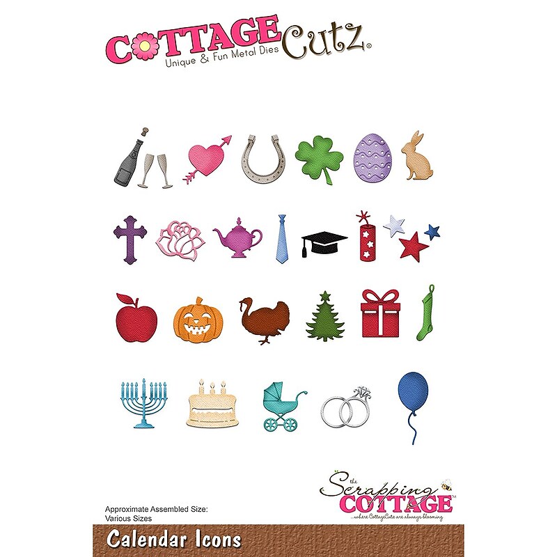 CottageCutz Calendar Icons Die (CC219) image 1