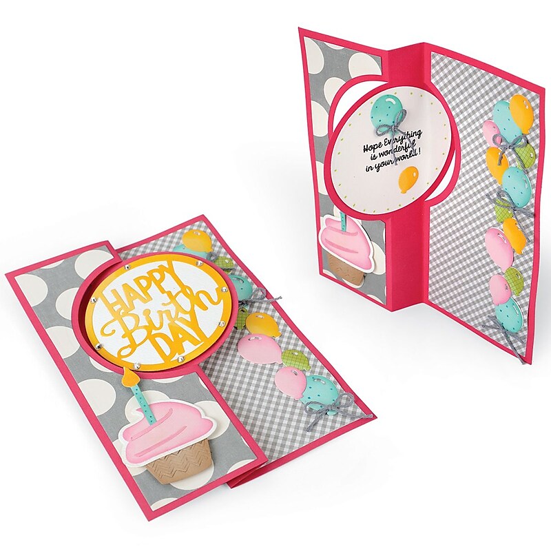 Sizzix 661123 Sizzix Framelits Plus Dies 17/Pkg By Stephanie Barnard-Circle Flip-Its Card image 1