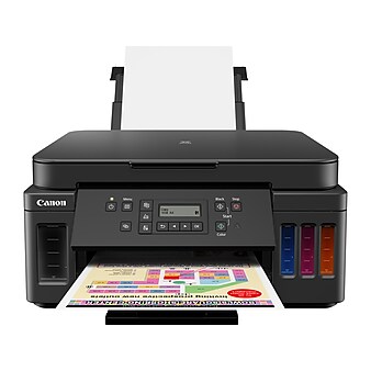 Canon PIXMA G6020 MegaTank 3113C002AA Wireless, Network Ready Color Borderless All-in-One Printer